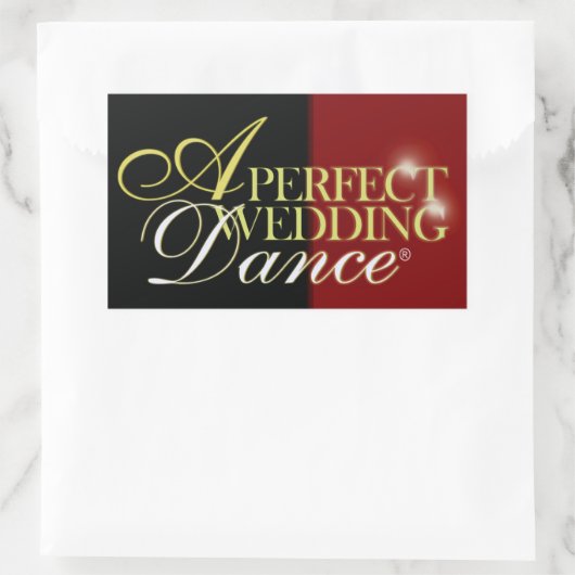Sticker Rectangulaire Une danse Mariage parfaite (Sac)