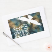 Sticker Rectangulaire une fois un aigle toujours un aigle (Enveloppe)