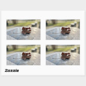 Sticker Rectangulaire Une leçon d'échecs (Feuille)