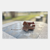 Sticker Rectangulaire Une leçon d'échecs (Devant)