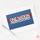 Sticker Rectangulaire Une nation sous éducation (Enveloppe)