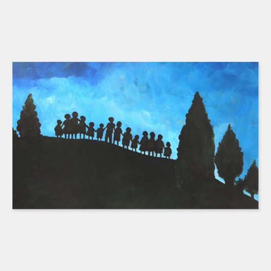 Sticker Rectangulaire Une nouvelle aube émergente 2008 (Devant)