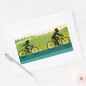 Sticker Rectangulaire Une Promenade L'Après-Midi (Enveloppe)