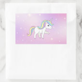 Sticker Rectangulaire Unicorn Party Collection! (Sac)