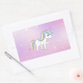 Sticker Rectangulaire Unicorn Party Collection! (Enveloppe)