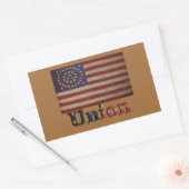 Sticker Rectangulaire Union de la guerre civile Un magnifique drapeau de (Enveloppe)