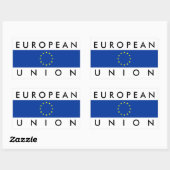 Sticker Rectangulaire union européenne drapeau européen symbole de natio (Feuille)