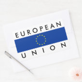 Sticker Rectangulaire union européenne drapeau européen symbole de natio (Enveloppe)