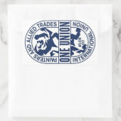 Sticker Rectangulaire Union internationale des peintres et métiers allié (Sac)