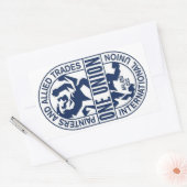 Sticker Rectangulaire Union internationale des peintres et métiers allié (Enveloppe)