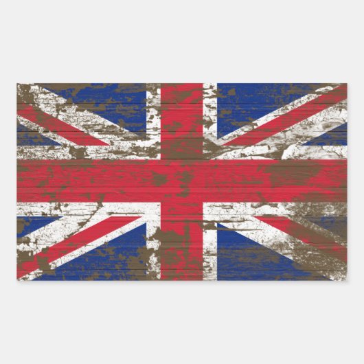 Sticker Rectangulaire Union Jack (Devant)
