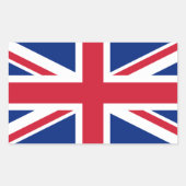 Sticker Rectangulaire Union Jack (Devant)
