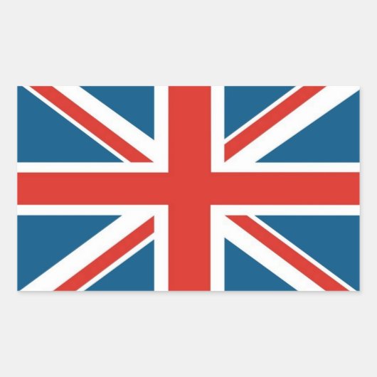 Sticker Rectangulaire Union Jack (Devant)