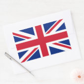 Sticker Rectangulaire Union Jack britannique (Enveloppe)