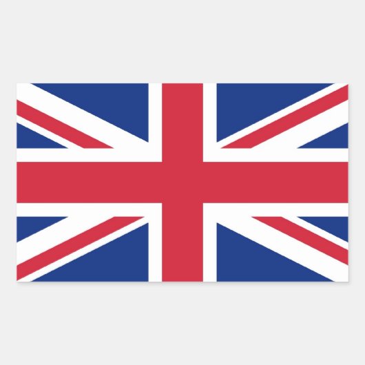 Sticker Rectangulaire Union Jack : drapeau du Royaume-Uni (Devant)