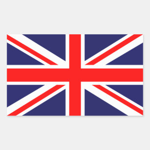 Sticker Rectangulaire Union Jack - Drapeau du Royaume-Uni