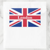 Sticker Rectangulaire Union Jack London ~ Drapeau britannique (Sac)