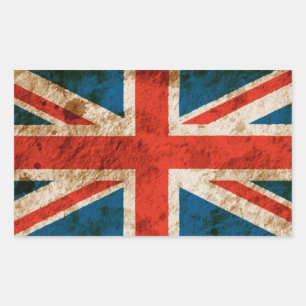 Sticker Rectangulaire Union Jack robuste