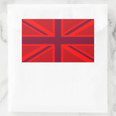 Sticker Rectangulaire Union Jack rouge (Sac)