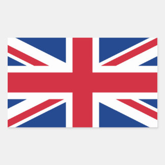 Sticker Rectangulaire Union Jack Royaume-Uni