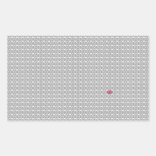 Sticker Rectangulaire Union Jack - Royaume-Uni (Devant)