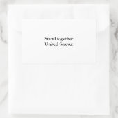 Sticker Rectangulaire Unis pour toujours (Sac)