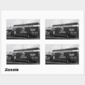 Sticker Rectangulaire Unité mobile de bande vidéo (Feuille)