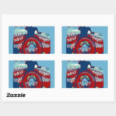 Sticker Rectangulaire United in Hope : Stronger Together - USA Art Print (Feuille)