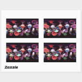 Sticker Rectangulaire Univers Alien (Feuille)