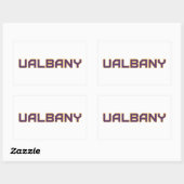 Sticker Rectangulaire Université de Albany Wordmark (Feuille)