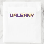 Sticker Rectangulaire Université de Albany Wordmark (Sac)