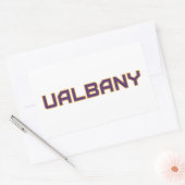 Sticker Rectangulaire Université de Albany Wordmark (Enveloppe)