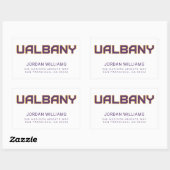 Sticker Rectangulaire Université de Albany Wordmark (Feuille)