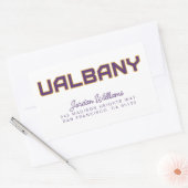 Sticker Rectangulaire Université de Albany Wordmark (Enveloppe)