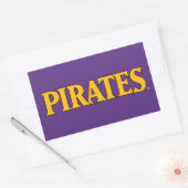 Sticker Rectangulaire Université de Caroline de l'Est | Pirates (Enveloppe)