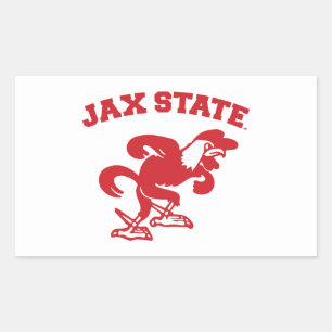 Sticker Rectangulaire Université d'État de Jacksonville JAX State Gameco