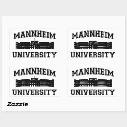 Sticker Rectangulaire Université Universität Mannheim / Mannheim (Feuille)