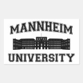 Sticker Rectangulaire Université Universität Mannheim / Mannheim (Devant)