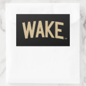 Sticker Rectangulaire Université Wake Forest | Arche de réveil (Sac)