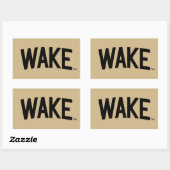 Sticker Rectangulaire Université Wake Forest | Arche de réveil (Feuille)