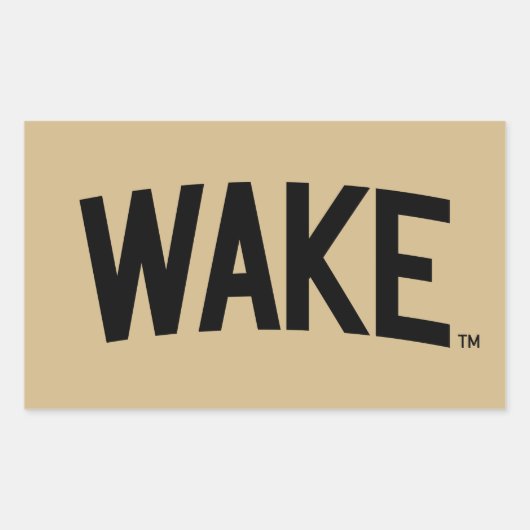 Sticker Rectangulaire Université Wake Forest | Arche de réveil (Devant)