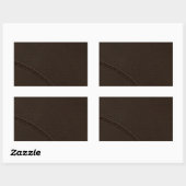 Sticker Rectangulaire Upholstère en cuir Brown Faux (Feuille)
