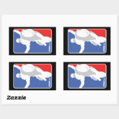 Sticker Rectangulaire UpOnOne.com Logo de style NBA (Feuille)