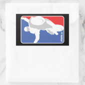 Sticker Rectangulaire UpOnOne.com Logo de style NBA (Sac)