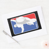 Sticker Rectangulaire UpOnOne.com Logo de style NBA (Enveloppe)