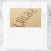 Sticker Rectangulaire Urlaub - plage vide des vacances (Sac)