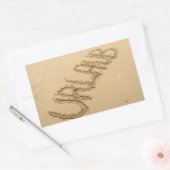 Sticker Rectangulaire Urlaub - plage vide des vacances (Enveloppe)