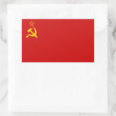 Sticker Rectangulaire URSS Union soviétique Drapeau faucon communiste fa (Sac)