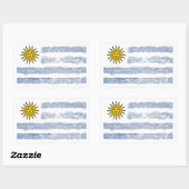 Sticker Rectangulaire Uruguay (Feuille)
