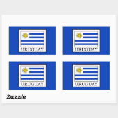 Sticker Rectangulaire Uruguay (Feuille)